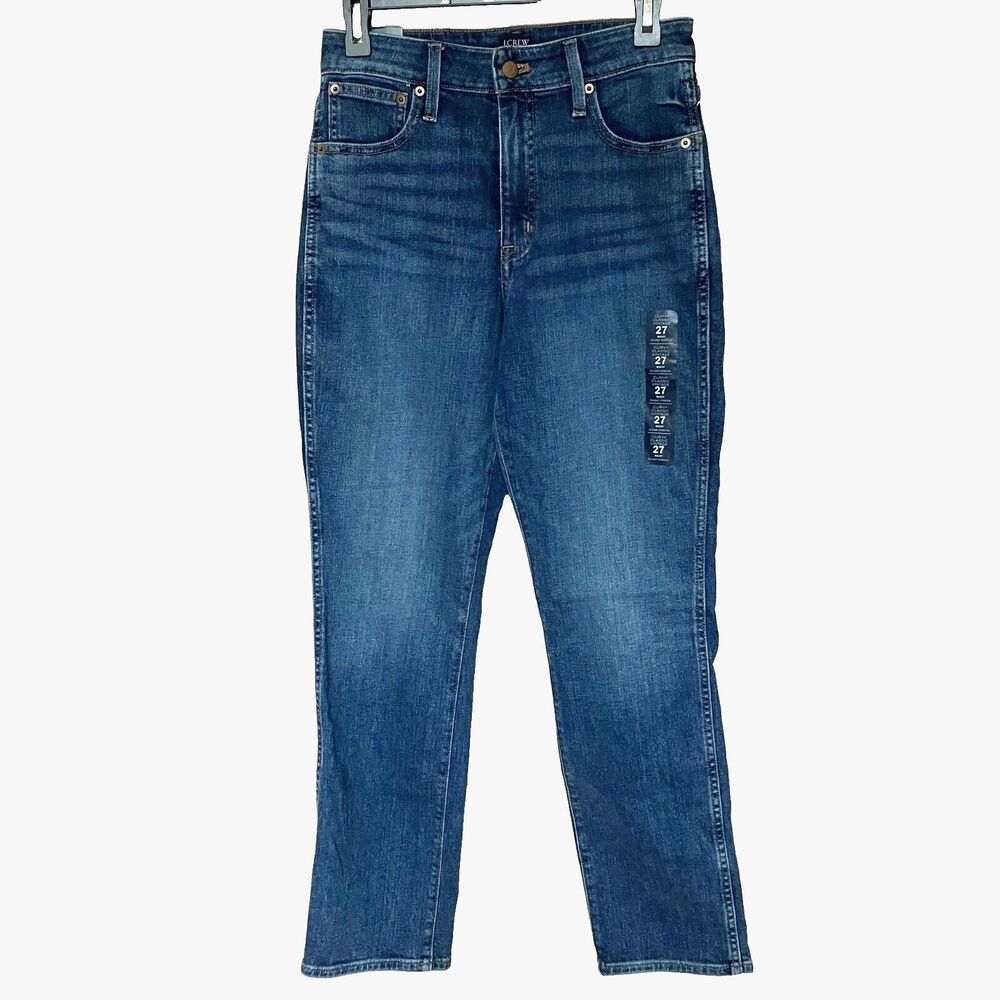 J Crew Curvy Classic Jeans Women’s Straight Leg High Rise 28 x 29" Preppy NWT